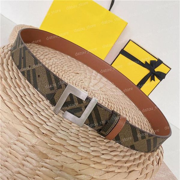 

reversible belt for women fashion men designer belts big f buckle womens luxury waistband cintura ceintures genuine leather belt 4282s281k, Black;brown
