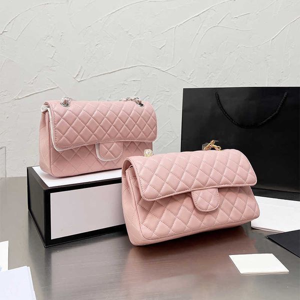 

shoulder bag fashion woman chain designer handbags classic caviar double flap cowhide quilt messenger crossbody bag