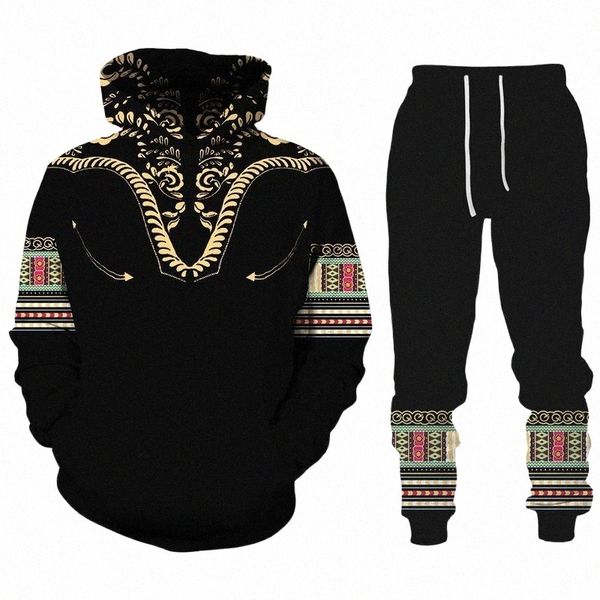 

men's tracksuits men's tracksuits men polyester sweatshirt harajuku 3d prined hoodies pants set casual men's track suit sport, Gray