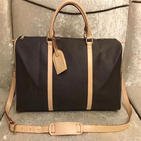 

old flower travel bags fashion mens lock keys 55cm bag men weekend bag vintage luggage tote shoulder bag holdall juy65259e