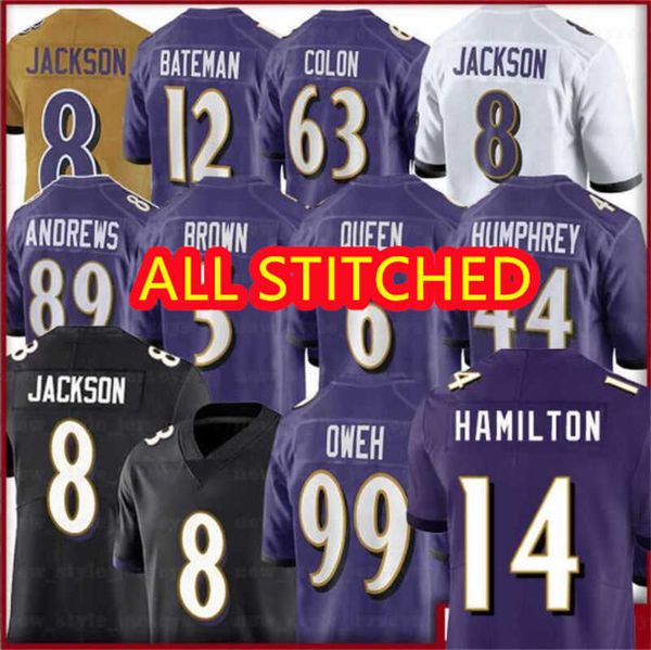 

custom lamar jackson jersey baltimore''ravens''14 kyle hamilton mark andrews justin tucker ray lewis ed reed black marlo