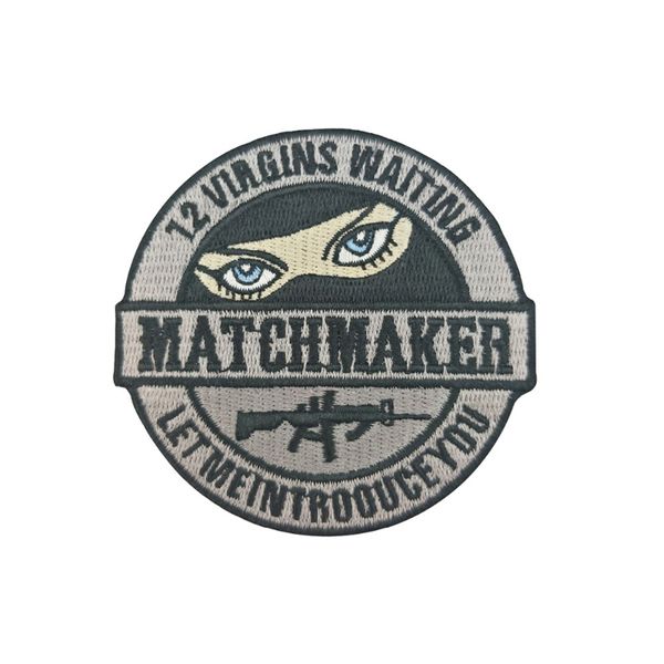 

match maker sewing notions embroidery patches military style iron on for clothing jackets custom patch, Black