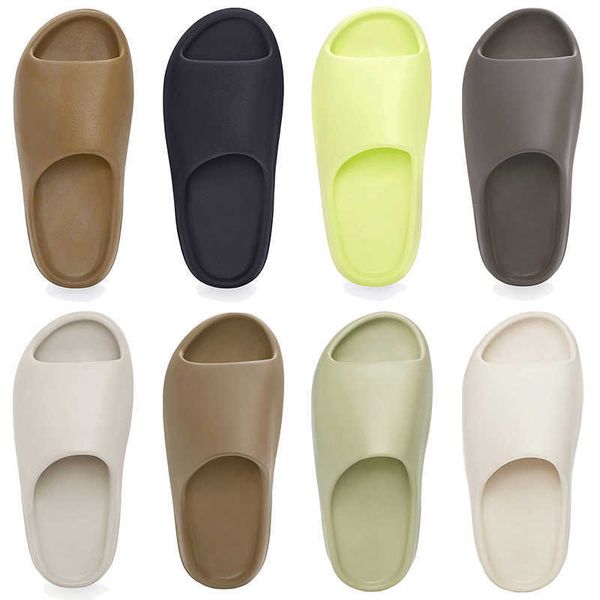 

with box slippers designers sandals slipper sand grey white black bone core resin earth brown glow green outdoor slippers