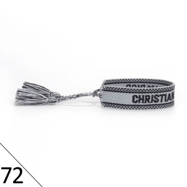 

woven designers friendship bracelets luxury brand adjustable for womens mens vintage braided bracelet fashion embroidery tassel bangles jewe, Golden;silver