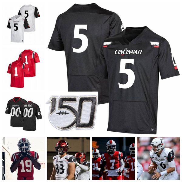 

ncaa cincinnati bearcats jerseys michael warren ii jersey tavion thomas alec pierce tom marvaso college football jerseys custom stitched, Black