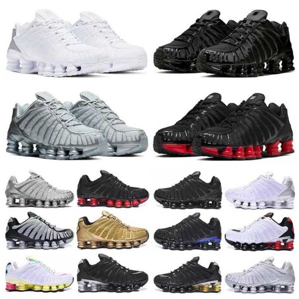 

shox tl r4 mens running shoes triple black white metallic dark blue volt skepta neymar wolf grey lime pastel yellow men trainers sports