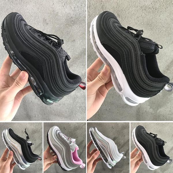 

2019 new arrival 2 black gold silver children's shoes kid shoes running for outdoors jogging sneakers size 28-35197t