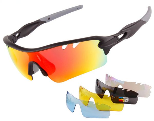 

outdoor eyewear cycling glasses 5 lenses bicycle windproof anti glare mirror mens and womens golf outdoor motorcycle polarized sunglasses