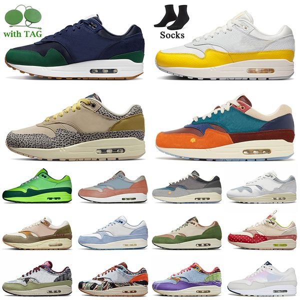 

2022 patta white 1 87 cushion running shoes size 36-47 women mens trainers cactus jack 1s tour yellow varsity safari cobblestone triple blac