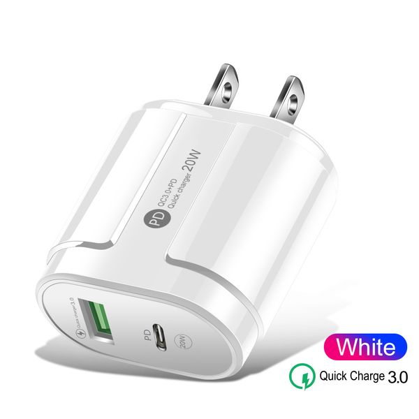 

macaron pd home chargers dual-port fast charging type c a charger travel plug for iphone samsung huawei xiaomi pc tablet