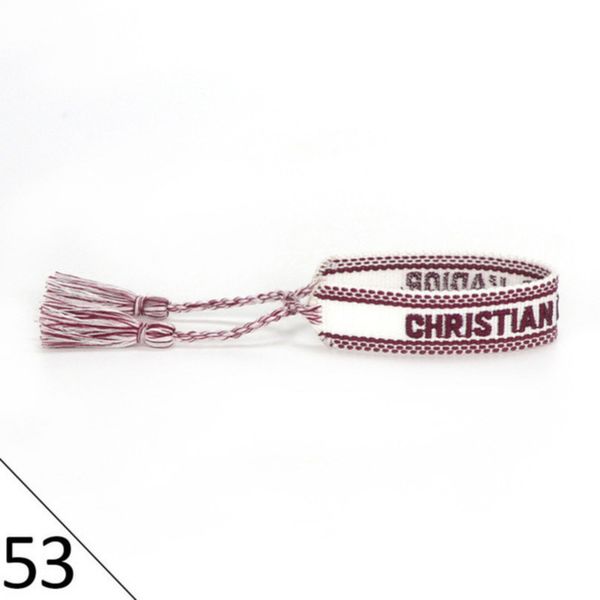 

fashion brand bracelets woven friendship for womens handmade braided luxury bracelet designers with tassel print embroidery mens jewelry ban, Golden;silver