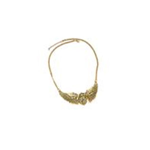 

pendant necklaces europe and the united states jewelry palace retro diamond love wings exaggerated short clavicle necklace metal necklace wh, Silver