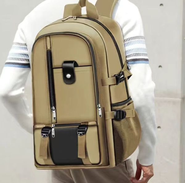 

large capacity backpack canvas backpack mountaineering bag outdoor travel luggage men's extra