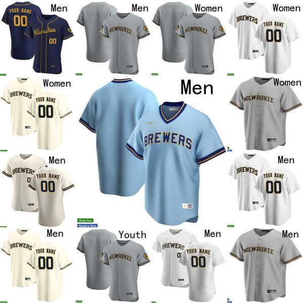 

baseball jerseys men women youth milwaukee 15 tyrone taylor 6 lorenzo cain 14 jace peterson 10 omar narvaez 2 luis urias 8 ryan braun 19 rob, Blue;black