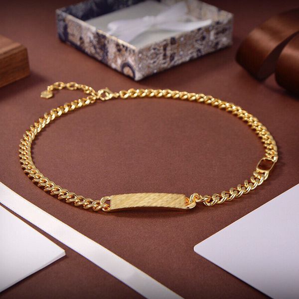 

luxurys chains designer necklace luxury designer fashion high-end quality women elegant gold brand gift recommendation good, Silver