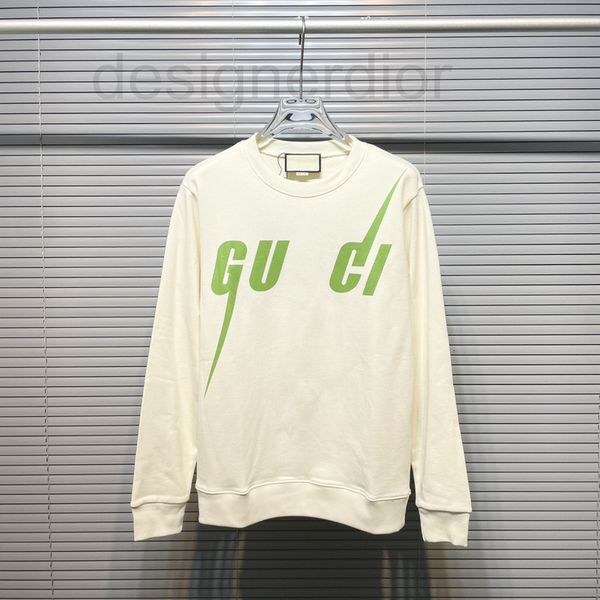 

men's hoodies & sweatshirts designer high version 2022 early autumn new gu family lightning letter printed men's and women's, Black