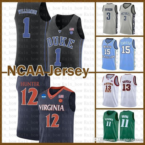 

basketball football jersey de'andre 12 hunter sale jersey zion 1 williamson kyrie lebron 23 james ncaa irving dwyane 3 wade kawhi step, Black