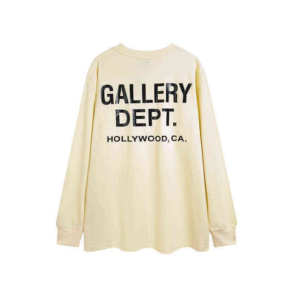 Tops Dept t Designer Galleryes Shirts Autumn Tee Winter Printed Letters Neck Pullover Large Fat Guy Long Sleeve Bottoming K3VW 41