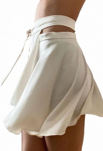 

skirts skirts women white o-neck bandage solid color mini pencil 2022 fall casual satin high waist skirt fashion party suit outfits u1i8#, Black