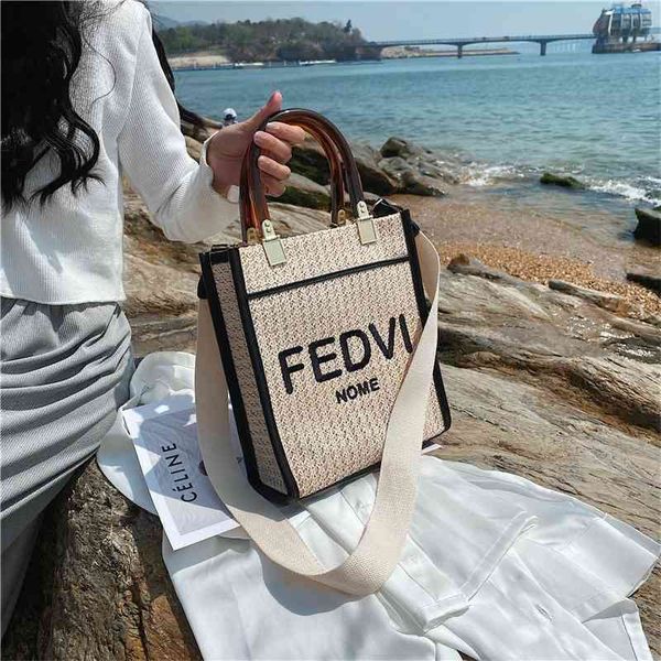 

fashion summer fashion bag summer straw woven portable tote bag 26gn