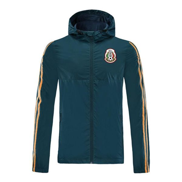 

2020 mexico jacket hoodie windbreaker tracksuits soccer jerseys active windbreaker hoodies football sports winter coat men's jacke266k, Black;brown