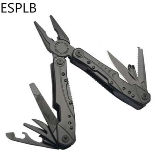 

esplb 12-in-1 multitool pliers multi purpose folding pocket plier tool hardened 420 stainless steel for survival camping fishing307z