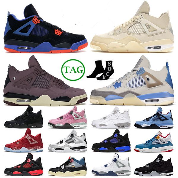 

mens womens jumpman 4 basketball shoes violet ore 4s iv pink cavs messy room midnight navy military black cat university blue