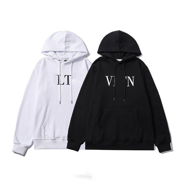 

fleece hooded sweatshirts large size fleece mans woman designer hoodies man clothing high street print pullover winter sweatshirt m-3xl h7lt, Black