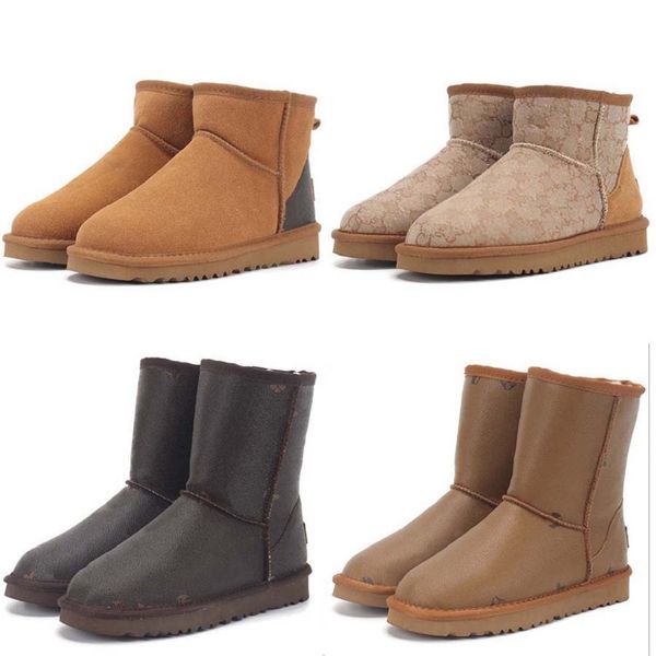 

winter snow boots black grey fashion classic ankle women girls short boots shoes