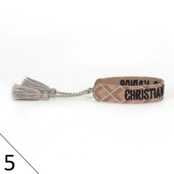 

luxury brand braided bracelet adjustable woven friendship bangle for womens mens designer letter embroidery rope bracelets jewelry gift code, Golden;silver