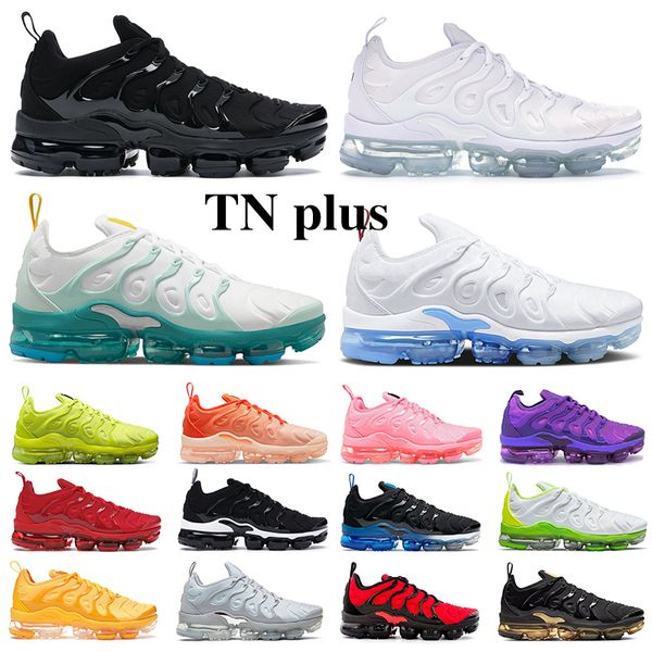 

tn plus running shoes for men women triple black white red university blue tennis ball since 1972 coquettish purple pastel mens trainers spo