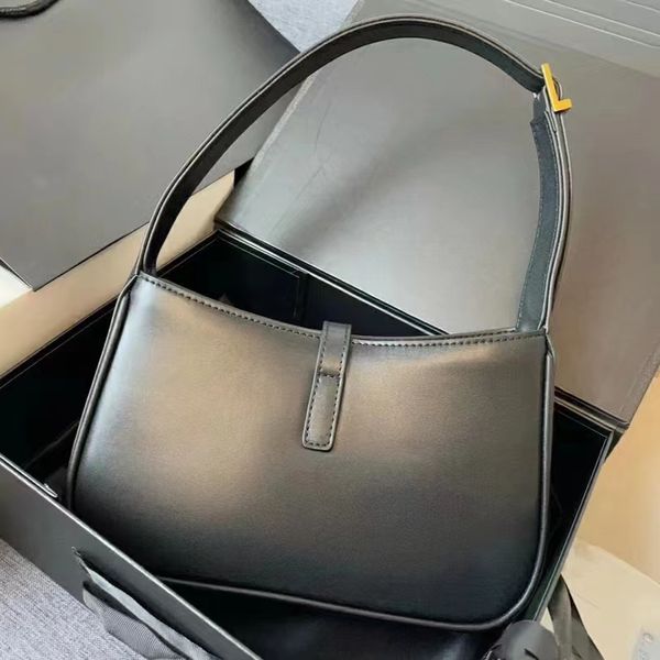 

popular dupes womens hobo bag black smooth leather sac femme fashion crossbody bags ladies shoulder bags 25cm designer handbags with box