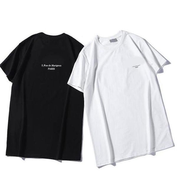 

summer mens designer t shirt casual man womens loose tees with letters print short sleeves sell luxury men size s-2xl185r, White;black