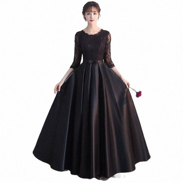 

ethnic clothing ethnic clothing exquisite lace crew collar cheongsam perspective 3/4 sleeve qipao charming bowknot maxi chorus evening party, Red