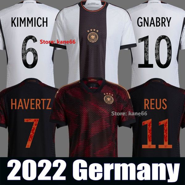 

germany 2022-23 world football shirts support custom name and number patches, Black