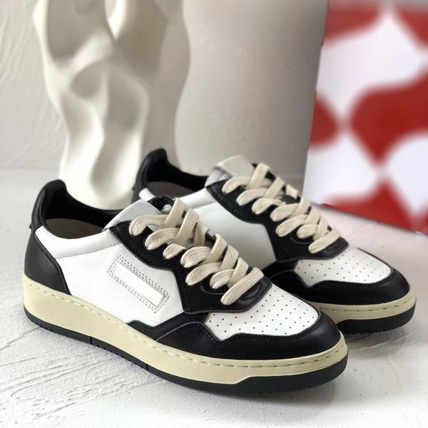 

fashion usa autries casual shoes men women medalist low leather designer sneaker black white silver pink azure sneakers luxury comfortable t