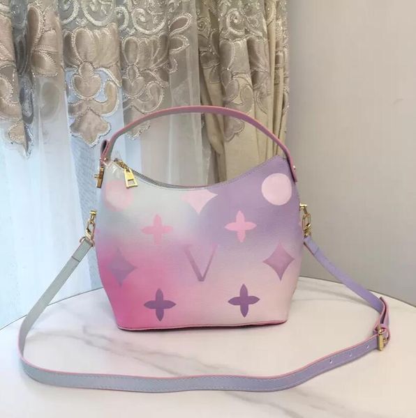 

bags shoulder marshmallows sunrise sunset spring in the city pink/blue hobo empreinte leather women crossbody designers luxurious handbag