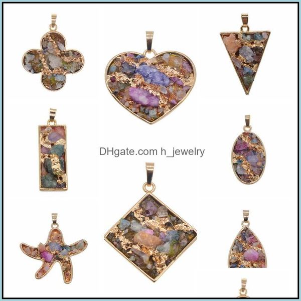 

pendant necklaces gemstone pendants natural druzy agate with light gold brass findings jewelry connectors for necklace p dhseller2010 dhbge, Silver