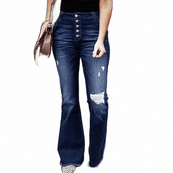 

women's pants & capris women's pants & capris vintage hole ripped jeans women wide leg denim flare slim y2k high waist button part, Black;white