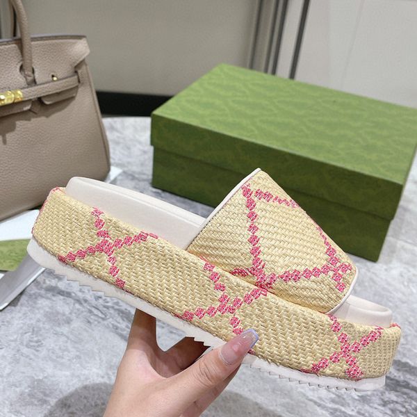 

2023 big letters women designer sandals summer wedge high heel platform sandal ladies slide slipper brand fends flip flop luxury beach shoes, Black