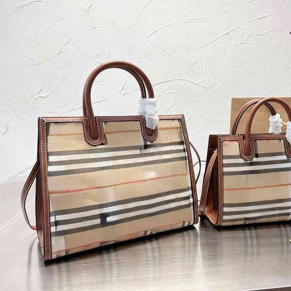 

cross body brand b tote bag new style canvas plaid single shoulder portable killer with plaid pattern large capacity fashionable cross bag f