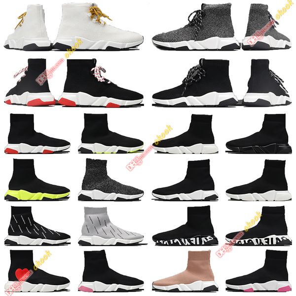 

sock casual shoes speed runner trainer 1.0 sneakers luxury women men black fashion socks sneaker platform stretch lace-up paris trainers