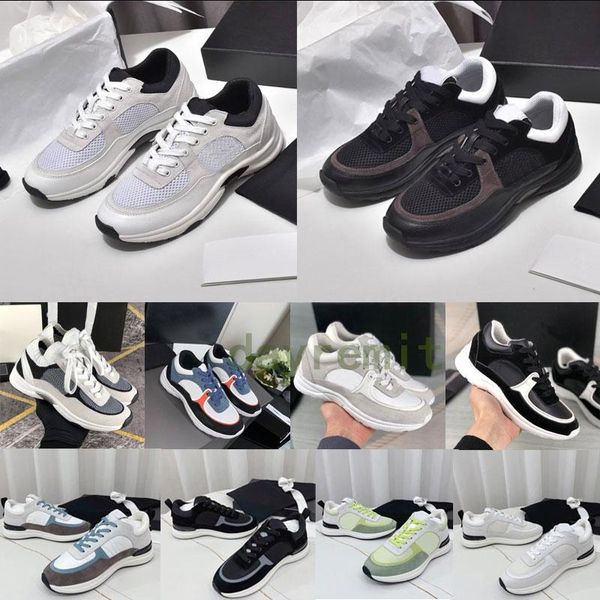 

designer sneakers casual shoes reflective shoes trainers leisure shoe vintage suede leather all-match stylist sneaker patchwork platform, Black