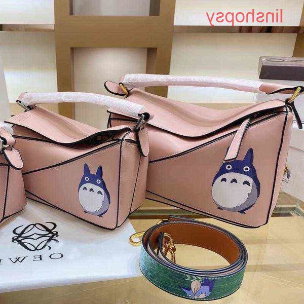 

luxury women loews bags anagram puzzle classic geometric color matching leathe