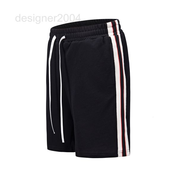 

men's pants designer new youth punk style cotton pants men's casual stripe shorts 6igm, Black