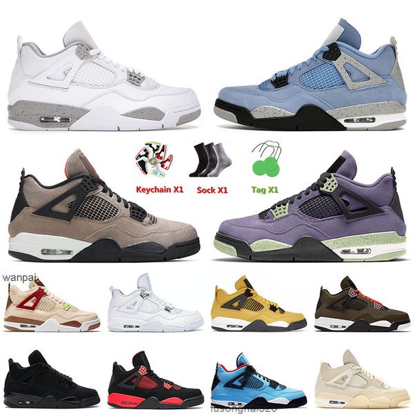

basketball shoes 4 4s iv mens jumpman university blue taupe haze white oreo sail lightning cactus jack red metallic sail outdoor sneakers