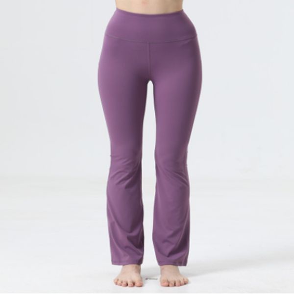 

women's leggings running street groove flares tight belly sports workout nine minutes, Black