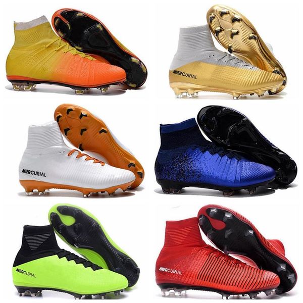 

2018 mens mercurial superfly cr7 v fg ag football boots cristiano ronaldo high neymar jr acc soccer shoes magista obra soccer274s