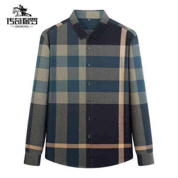 

hoodies brand good hoodies legendary paul men's 2022 autumn new long sleeve shirt formal business casual no iron striped 3rq6, Black