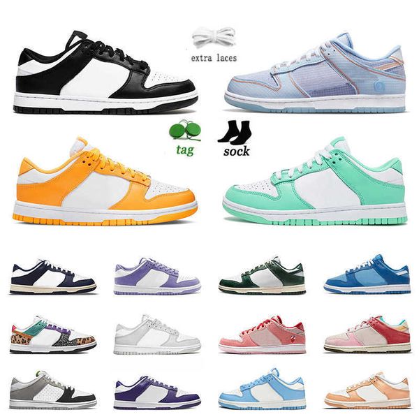 

shoes 2022 dunks lows mens women classic og casual shoes union argon black white safari mix laser orange green glow coast team red mummy off